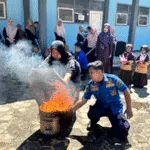 Damkar Bondowoso Sosialisasi Edukasi Kebakaran di RA Darul Arifin Wringin