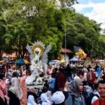 Pawai Budaya Pelajar Datangkan Ribuan Pengunjung di Depan Kantor Bupati Bondowoso