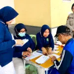 Polwan Polresta Malang Kota Gelar Bakti Kesehatan Gratis