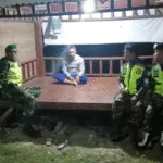 Patroli Bersama di Perbatasan, Babinsa dan Banser Hadirkan Rasa Aman untuk Warga