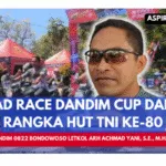 Dandim 0822 Bondowoso Buka Kejuaraan Road Race Dandim Cup Seri 3 Dalam Rangka HUT TNI ke-80