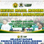 KAUJE Bondowoso Gelar Bhakti Sosial Khitan Massal Modern, 50 Anak Yatim dan Dhuafa Terbantu