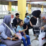 Sapa Hangat Polwan Polresta Sidoarjo Warnai Patroli Dialogis di Terminal Purabaya