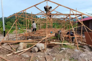 Capai 47 Unit, Proyek Huntara Brimob Polda Sumbar di Pauh Terus Dikebut