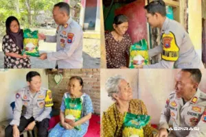 Aksi Nyata AKP Didik Sugiarto di Hari Raya Idul Fitri, Kepedulian Polri Hangatkan Warga Bondowoso