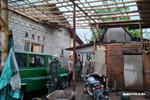 Angin Puting Beliung Terjang Sukosari, Polri Tancap Gas Amankan Warga