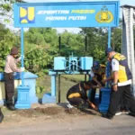 Sentuhan Presisi di Jembatan Mangge, Polres Magetan Hidupkan Semangat Gotong Royong