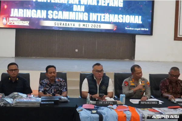 Polrestabes Surabaya Gulung Sindikat Scamming Internasional, 44 WNA dan WNI Diciduk dari Jaringan Penipuan Digital
