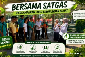 Bondowoso Bersih Dimulai dari Jantung Kota, BSBK dan DLH Kompak Tata Alun-Alun RBA Ki Ronggo