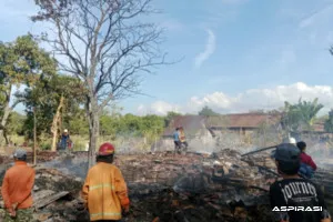 Tiga Rumah Ludes Terbakar di Botolinggo, Kerugian Ditaksir Rp150 Juta
