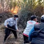 Polres Lumajang Kepung Laju Api di Ranupani, Sekat Bakar Dipasang Cegah Karhutla TNBTS Merembet