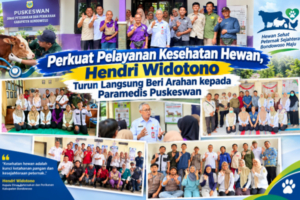 Perkuat Pelayanan Kesehatan Hewan, Hendri Widotono Turun Langsung Beri Arahan kepada Paramedis Puskeswan