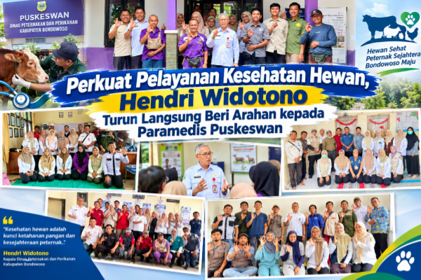 Perkuat Pelayanan Kesehatan Hewan, Hendri Widotono Turun Langsung Beri Arahan kepada Paramedis Puskeswan