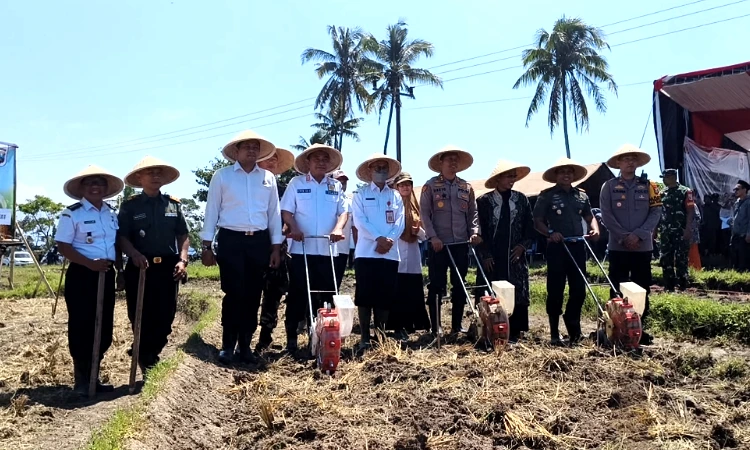 Bupati Bondowoso dan Santri Se-Jawa Timur Tanam Jagung Serentak Dukung Swasembada Pangan