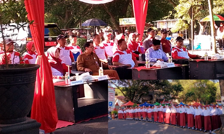 Wakil Bupati Bondowoso Buka Lomba PBB Tingkat SD, Semarakkan HUT ke-80 RI