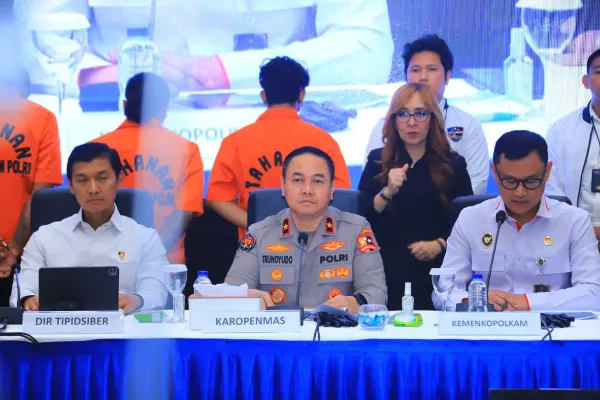 Polri Ungkap Sindikat Judi Online Jaringan Internasional