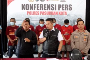 Polres Pasuruan Kota Bongkar Komplotan Curanmor, 6 Pelaku Diamankan Usai Gasak 16 Motor