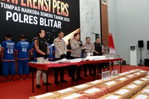 Polres Blitar Amankan 13 Tersangka Operasi Tumpas Narkoba 2025