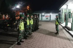 Babinsa dan Banser Patroli Malam, Warga Tegalampel Merasa Aman