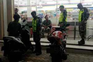 Sinergi TNI dan Banser, Wonosari Kondusif di Malam Hari