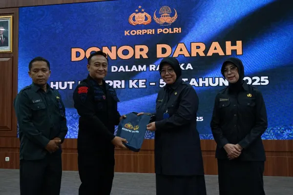 Kabid Kesjas Korbrimob Polri Pimpin Donor Darah