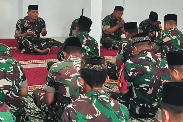 Wujud Syukur dan Kekompakan, Kasdim 0822 Mayor Inf Tanuri Pimpin Doa Bersama