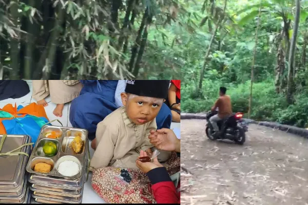 Suasana penuh kebahagiaan tampak saat pendistribusian makanan bergizi dibagikan kepada anak-anak, yang antusias menyambut kehadiran tim.