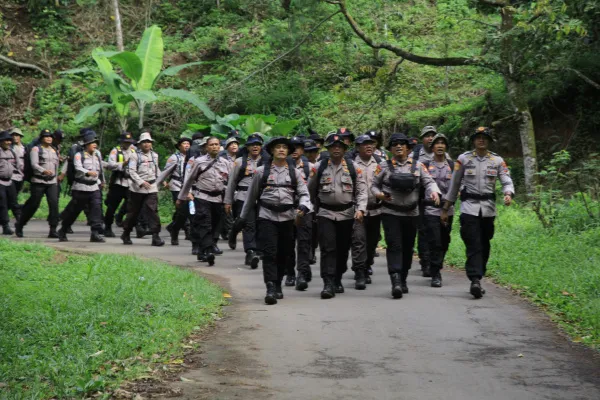 Personel Polres Madiun Napak Tilas Jejak Perjuangan Sakip–Sanali