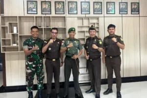 Danbrigif TP 28/Bari Fola Perkuat “Sabuk Sinergi” Keamanan dengan Kejari Kota Maba