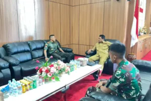 Danbrigif TP 28/Bari Fola Sambangi Bupati Haltim: Sinergi TNI–Pemda Kian Menguat!