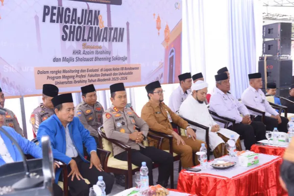 Kapolres Bondowoso dan Forkopimda Hadiri Malam Sholawatan, Suara Harapan Bergema dari Balik Tembok Lapas