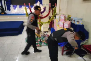 Polres Bondowoso Pastikan Ibadah Natal Aman, Gereja Disterilkan Sejak Dini