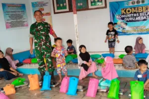Babinsa Dampingi Distribusi 2.175 Paket Makan Bergizi Gratis di 38 Sekolah Kecamatan Binakal