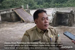 Akses Lumpuh Akibat Banjir, Belajar Darurat Digelar di Rumah Kades